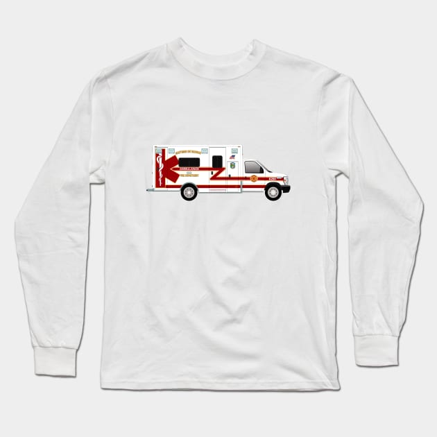 Hastings on Hudson Fire Dept.  ambulance Long Sleeve T-Shirt by BassFishin